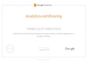 Google Analytics-certificering