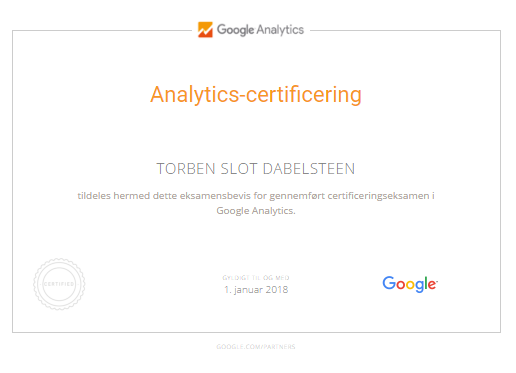 Google Analytics-certificering
