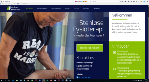 Ny hjemmeside, Case, Stenløse Fysioterapi